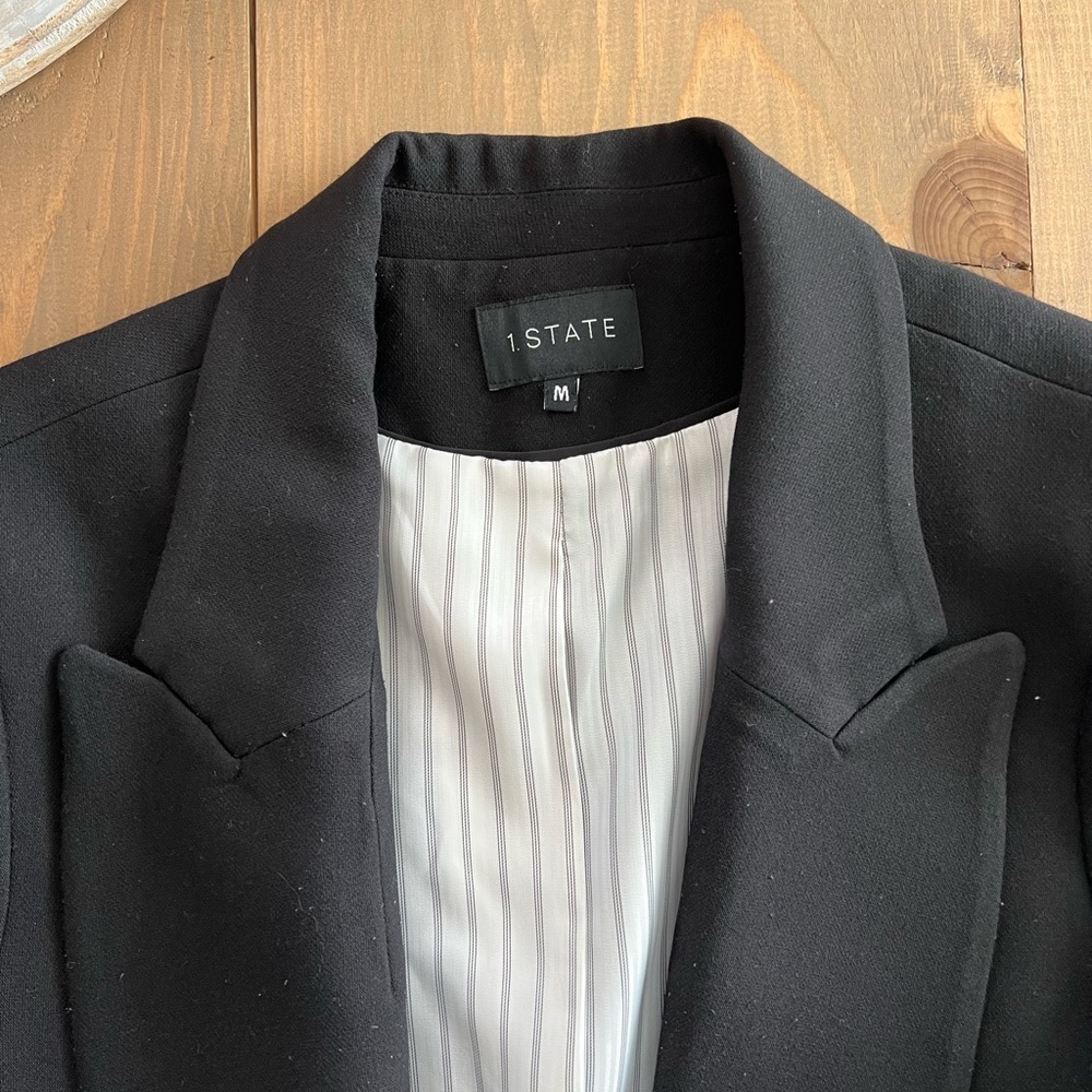 1. State Black Blazer